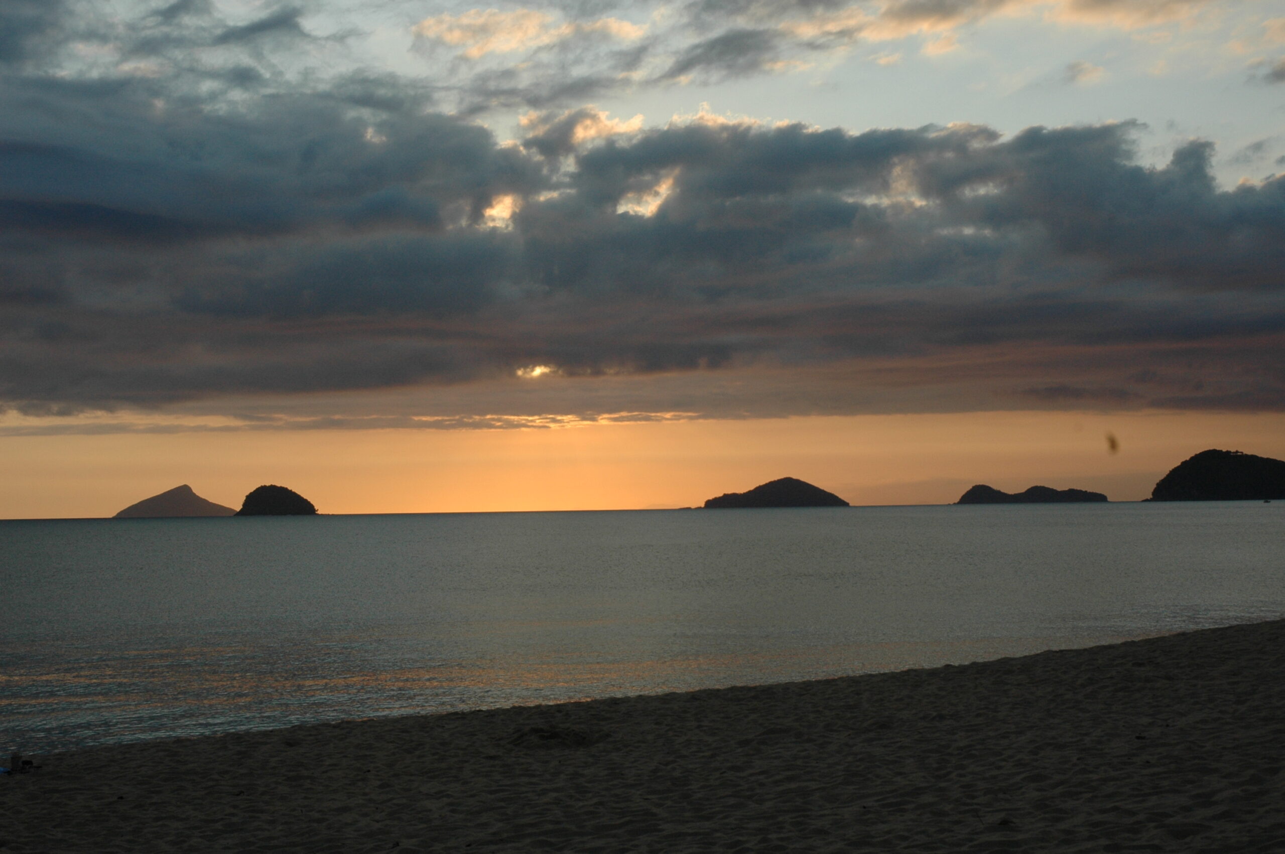 Pôr do Sol na praia de Boiçucanga