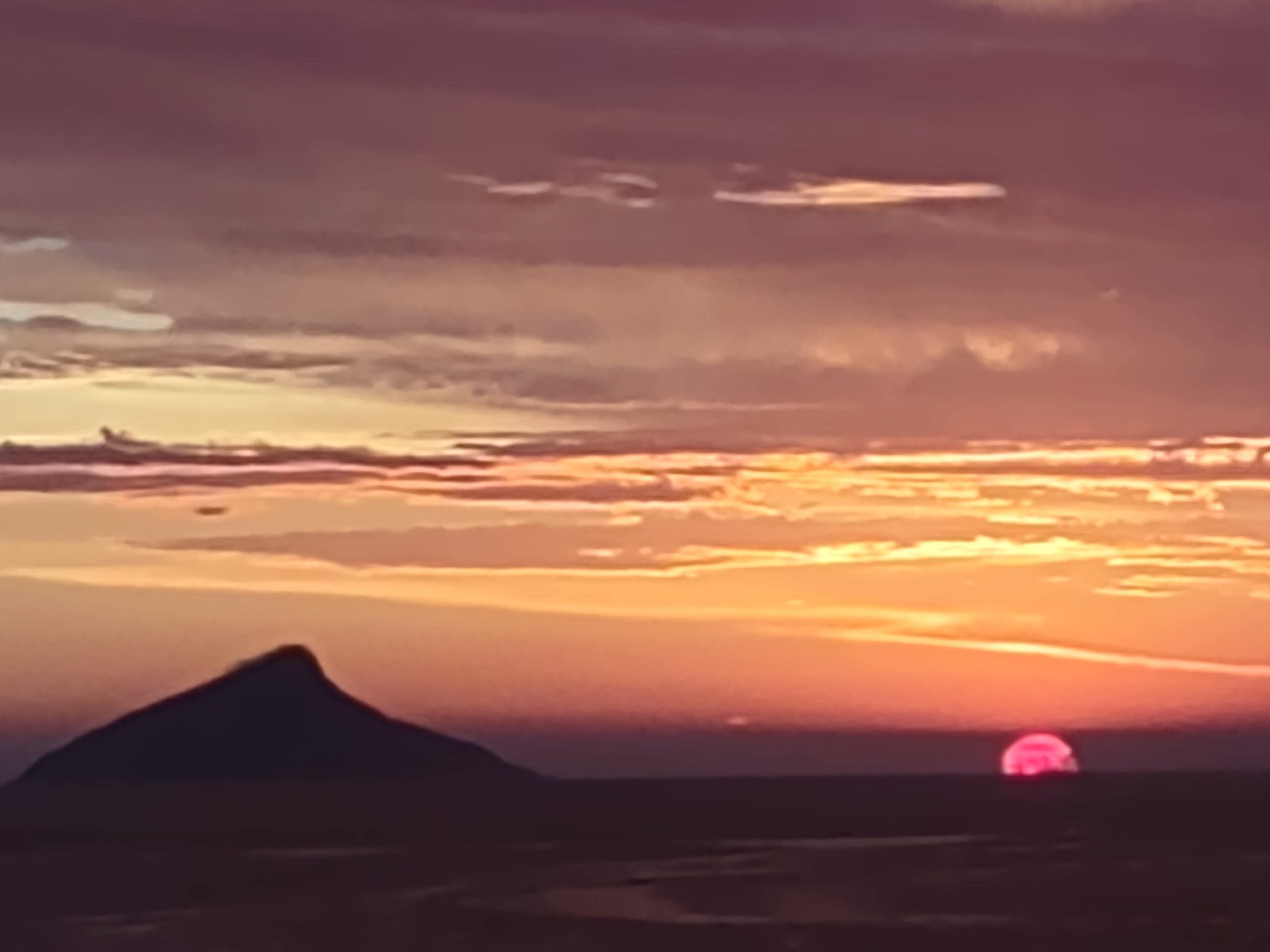 Pôr do Sol na praia de Boiçucanga