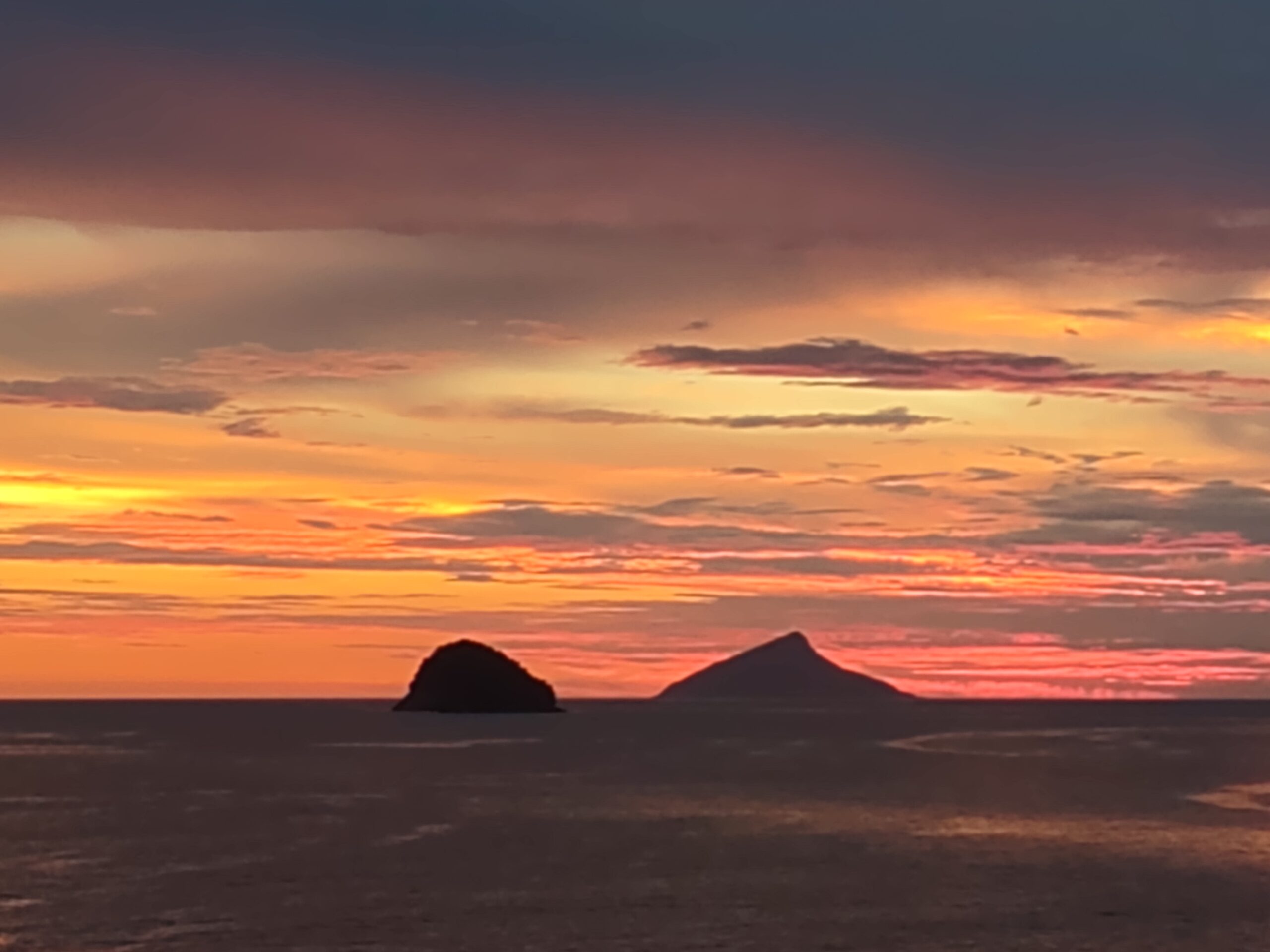 Pôr do Sol na praia de Boiçucanga