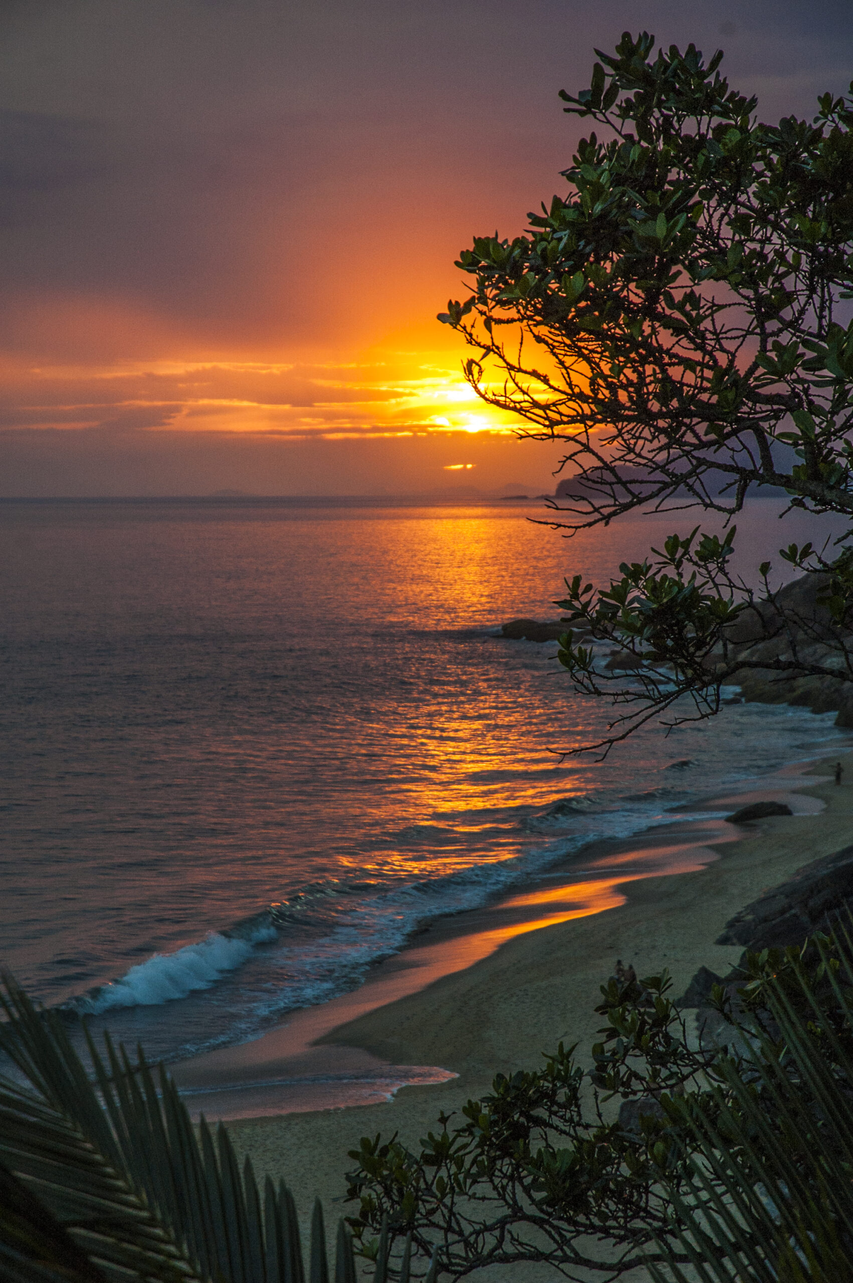 Pôr do Sol na praia de Boiçucanga