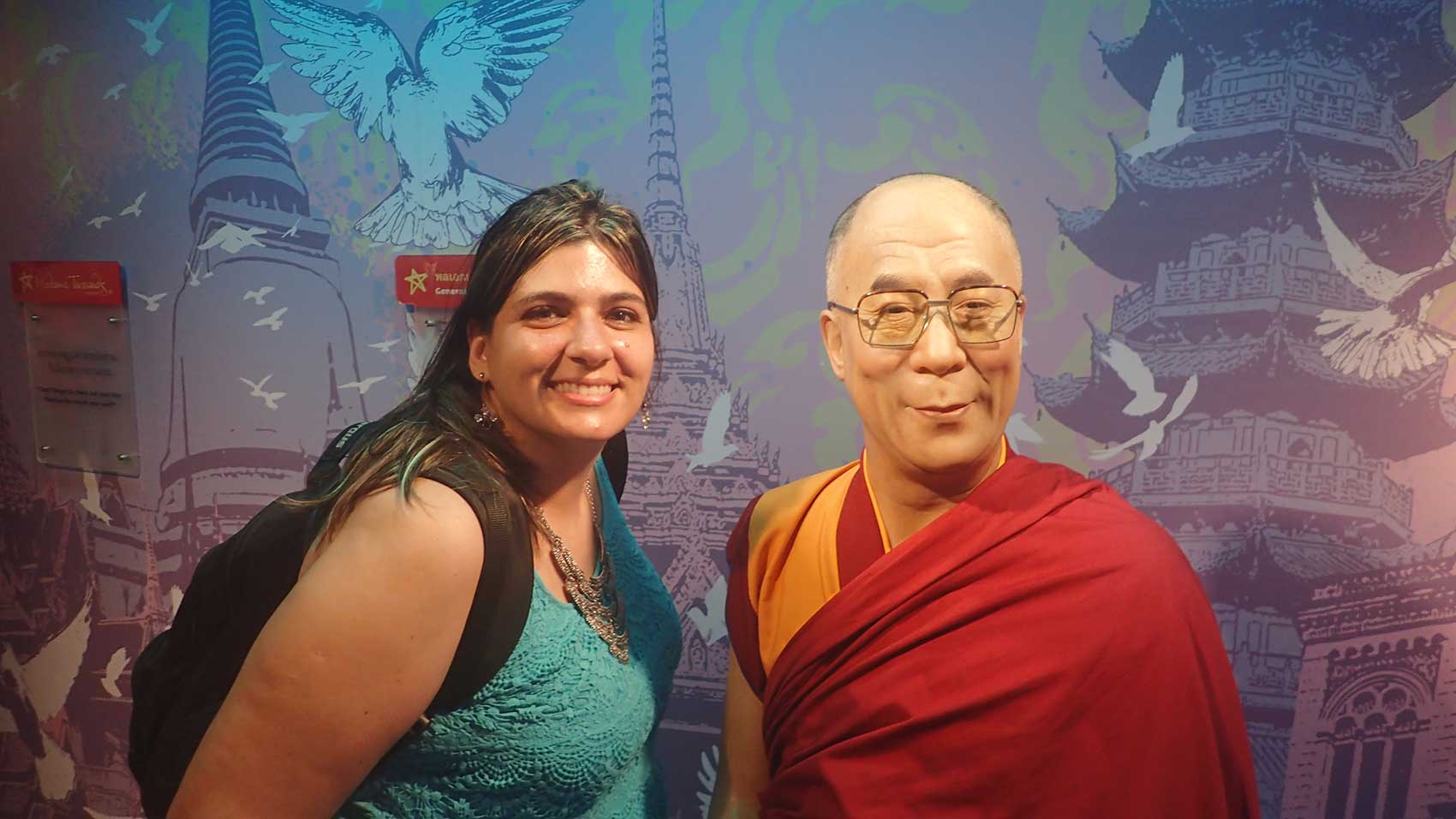 Possivelmente o mais próximo que vou chegar deste líder espiritual chamado Dalai Lama.