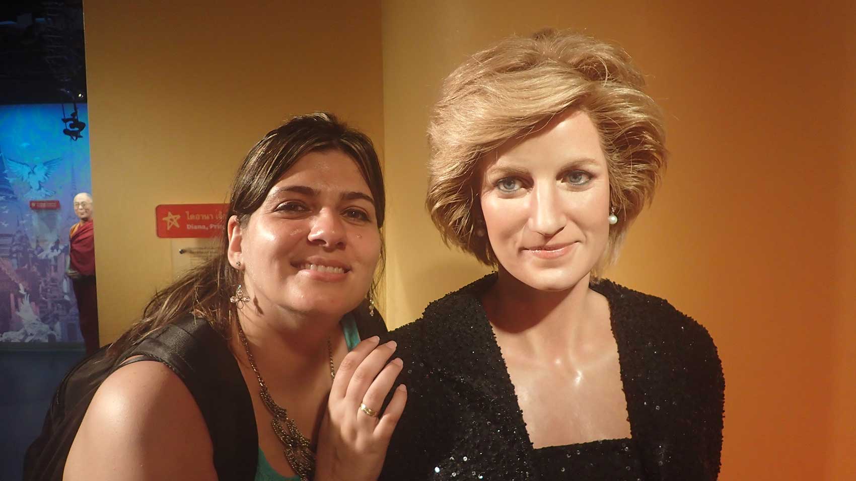Eu e a princesa Diana mais conhecida como Lady Di