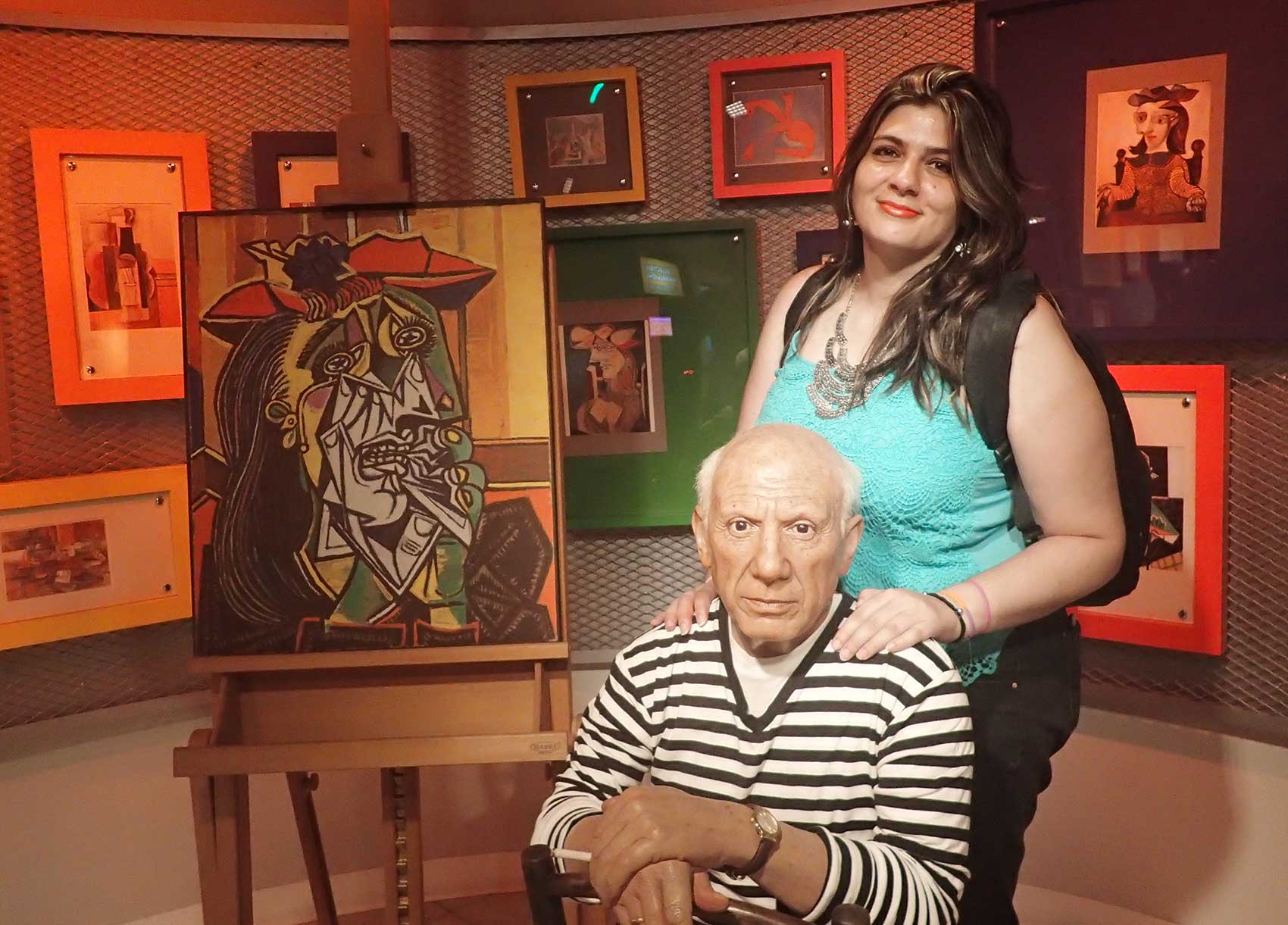 Eu e o Pablo Picasso, relembrando meus momentos na faculdade de Artes.