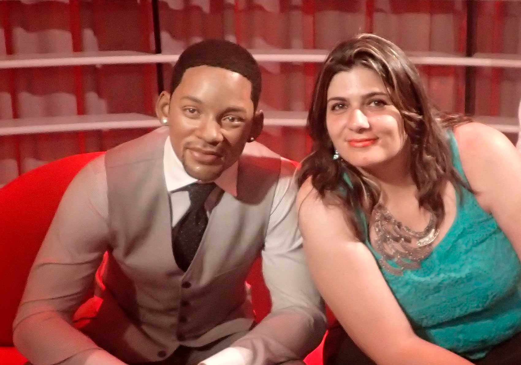 Eu e o queridíssimo ator Will Smith no Museu de Cera Madame Tussauds E você? Conhece ou tem vontade de conhecer o madame Tussauds?